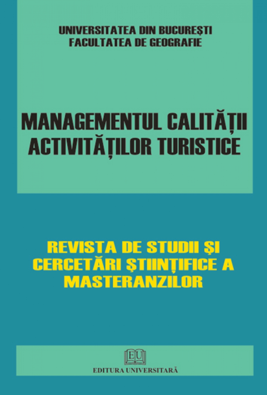 Managementul calităţii activităţilor turistice